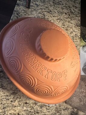 Vintage Scheurich Keramik 831 West Germany Glazed CLAY TERRACOTTA BAKING POT